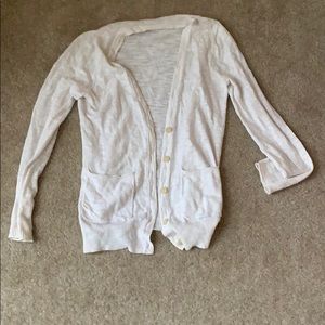 Madewell white cardigan